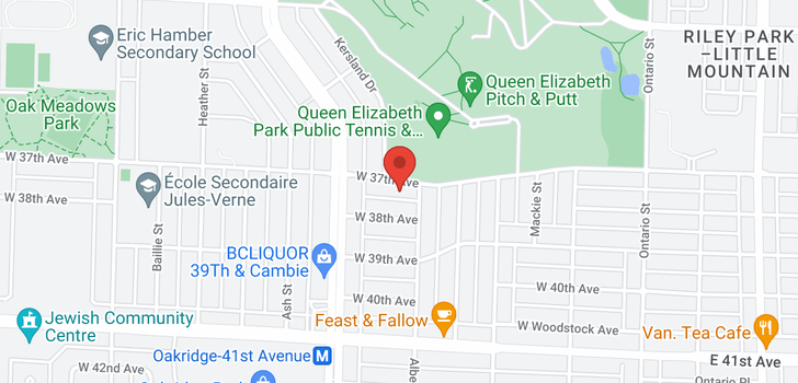 map of 430 W 37TH AVENUE